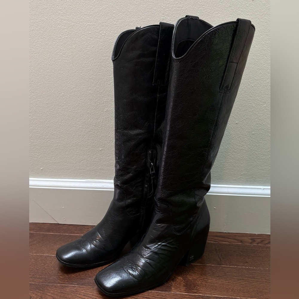 Sam Edelman Britten Western Leather Boots - Picture 3 of 4